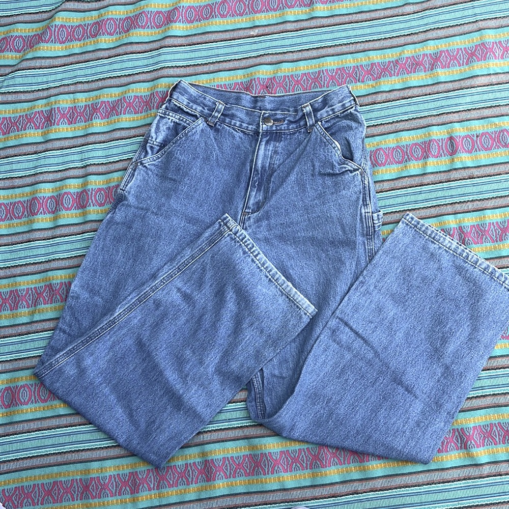 CARHARTT WIDE LEG HIGH ADJUSTABLE WAIST JEANS